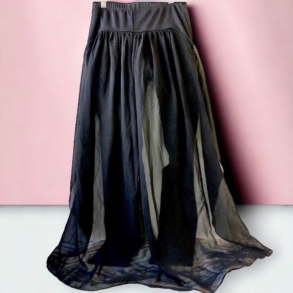 The Romeo Pant Leggings with SHEER Partial Skirt by DXMEPIECE Womens Small
